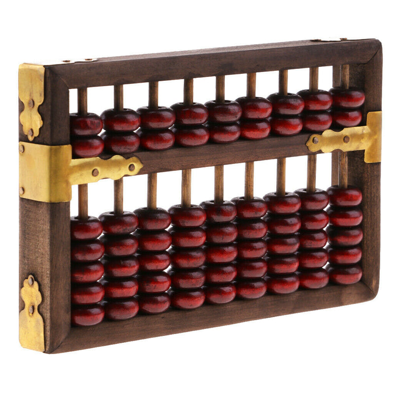 Chinese Wooden Abacus Arithmetic Calculating Tool Chinese Traditional Computing