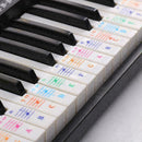 Music Keyboard /Piano Stickers 88/61/54/49 Key Set Play Beginner Learn D0X5