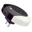LED Night Light with Dual USB Phone Charger Light Sensor Control Wall Lamp