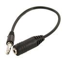 5X(2.5 mm Female to 3.5 mm Male 3 Rings Jack Stereo Adapter On/Off Enabled C8Z9)