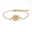 4Pcs Bohemian Multi-layer Leafs Tortoise Bracelet Set Women Bangle Jewelry G TE