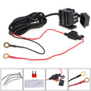 1pcs Waterproof Dual USB 12V Motorcycle Handlebar Phone Power Charger Outlet new
