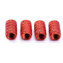 4pcs Aluminium Car Wheel Tyre Valve Stems Air Dust Cover Screw Cap Accessor K4G0