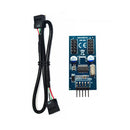 Motherboard USB 9P Header Male 1to2 Female Adapter Splitter Extension Cable Port