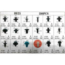 299Pcs/Set 18 Size Auto Car Fastener Clips Push Pin Rivet Trim Clip Panel B