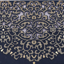 Royal Blue Wedding Party Lace Flower Invitations Cards Greeting Cards