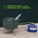 3500W Camping Gas Stove, Backpack Stove, with Convenient Piezo Ignition, Du