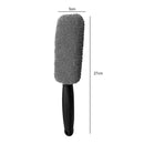 Universal Microfiber Car Wheel Rim Brush Plastic Handle Cleaning Brush Wash  A