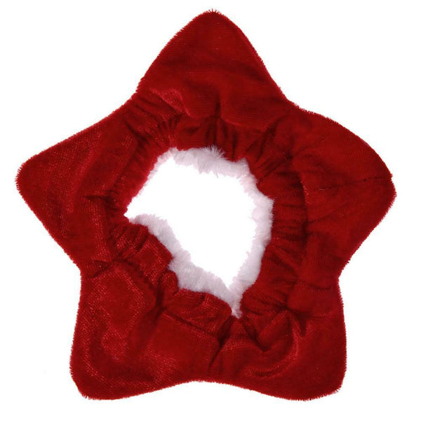 Christmas Red Pentagram Shape Pet Dogs Cats Collar Necklace Ornaments #gib