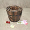 6Pieces Wooden Bucket Pot Flower Planter Barrel Patio Garden Home Decor