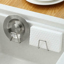 Kitchen Sink Drying Rack Sponge Storage Shelf Toilet Bathroom Soap Holder Hooks