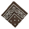 Unisex Cotton Double Sided Print Cowboy Bandana Head Wrap Neck Scarf Coffee