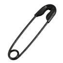 Metal Fastening Tool Safety Pins 0.8 x 0.2 Inch 100 Pcs Black