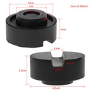 2 Pack Black Rubber Slotted Floor Jack Pad Frame Rail Adapter For Pinch Wel U3S1