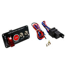 12V Carbon Fiber Panel Racing Engine Start Button Ignition Switch Panel LED