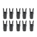 10 Pcs Plastic Arrow Nocks for Archery Hunting Shooting Outdoor Sport Black