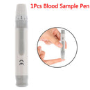 Lancet Pen Lancing Device Diabetics 5 Adjustable Depth Blood Sampling Test Pe JR
