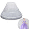 White Children Petticoat A-Line 3 Hoops One Layer Kids Crinoline Lace Trim  Y5U1