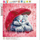 DIY 5D Diamond Embroidery Painting Umbrella Bear Cross Stitch Craft Decor
