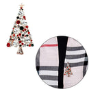 Christmas Tree Rhinestone Brooch Pin Women Costume Accessory(Random Color)
