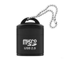 Memory Card Reader To USB 2.0 - Adapter for Micro SD SDHC SDXC TF With Keychain*