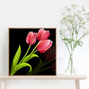 5D Full Round Drill Diamond Painting DIY Pink Tulip Wall Rhinestone Picture