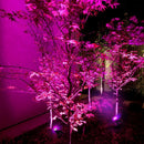 Solar Power 7 LED Spotlights Waterproof Outdoor Colorful Light Path Spotlamp