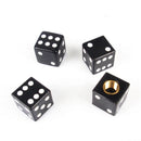 4X Black Dice Tire air Valve Stem Caps Car Truck Bike ATV Wheel Rims0K