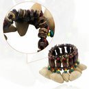 Handmade Nuts Shell Bracelet Handbell for Djembe African Drum Conga Percuss O3U9