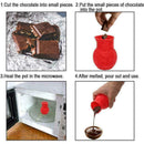 Silicone Chocolate Melting Pot Butter Sauce Milk Baking Tool Pouring Mould B9O6