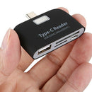 4 in 1 OTG/TF/SD Smart Card Reader Adapter with Micro-USB Charge Port For P