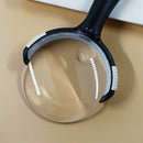 Magnifier,Handheld Magnifier with 10 Led Lights,Dimmable Magnifying Glass f E2N3