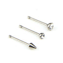 10Pcs/Set Surgical Steel Nose Body Piercing Stud Hoop Crystal Ring Body Jewelsp
