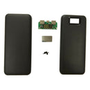 20000mAh Dual USB Mobile Battery Charger Power Bank Case DIY Kit black