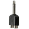 6.35mm 1/4 inch Male Stereo To 2 Dual RCA Female Y Splitter Audio Adapter CoJ4X5