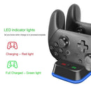 LED Light Indicator Dual Charging Dock Station for Nintend Switch Pro Contr
