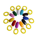7pcs Pet Dog Training Adjustable Sound Key Chain Clicker Dog Tranining Toys G