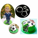 The Easiest Football Cookie Ever Cutter Set - 4 Size - Stadium player, worl K3Q2