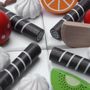 Wooden Baby Kitchen Toys Pretend Play Cutting Cake Play Food Kids Toys Wood