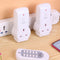 2pcs UK Plug Power Outlet Light Switch Socket+1pc Wireless Remote Control A#S