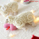 Handmade Christmas tree Little Lamb Wool Felt animal Ornament Home Xmas Decor