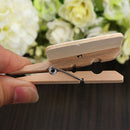 10X Top Mini Blackboard Chalkboard Office Home Wooden Message Holder Clip liau