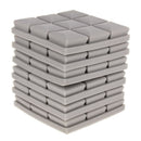 6pcs Acoustic Wedge Foam Sound Absorption Panels for Audio Equipment Gray