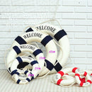 Blue 13.8" Decorative Nautical Life buoy Ring Preserver Home Wall Hanging