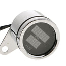 2Pieces Portable Universal Motorcycle 2-in-1 Tachometer Odometer With