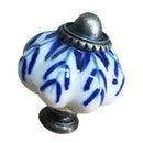 Pumpkin Shaped Ceramic Pull Handle Knob Retro Door Drawer Cabinet Cupboard