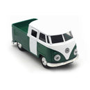 Green simulation 1:32 sound and light music pull back retro van truck expre G3G8