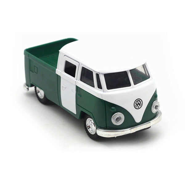 Green simulation 1:32 sound and light music pull back retro van truck expre G3G8