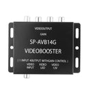 12V 1 Input to 4 Output RCA Car DVD Video Booster Amplifier Splitter Box