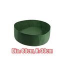 2Pcs Green Felt Fabric Round Raised Bed Planter Grow Bags Container Wide Use